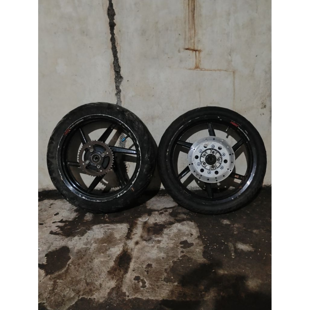 velg tiger lama velk tiger lawas tapak lebar ring 17 copotan