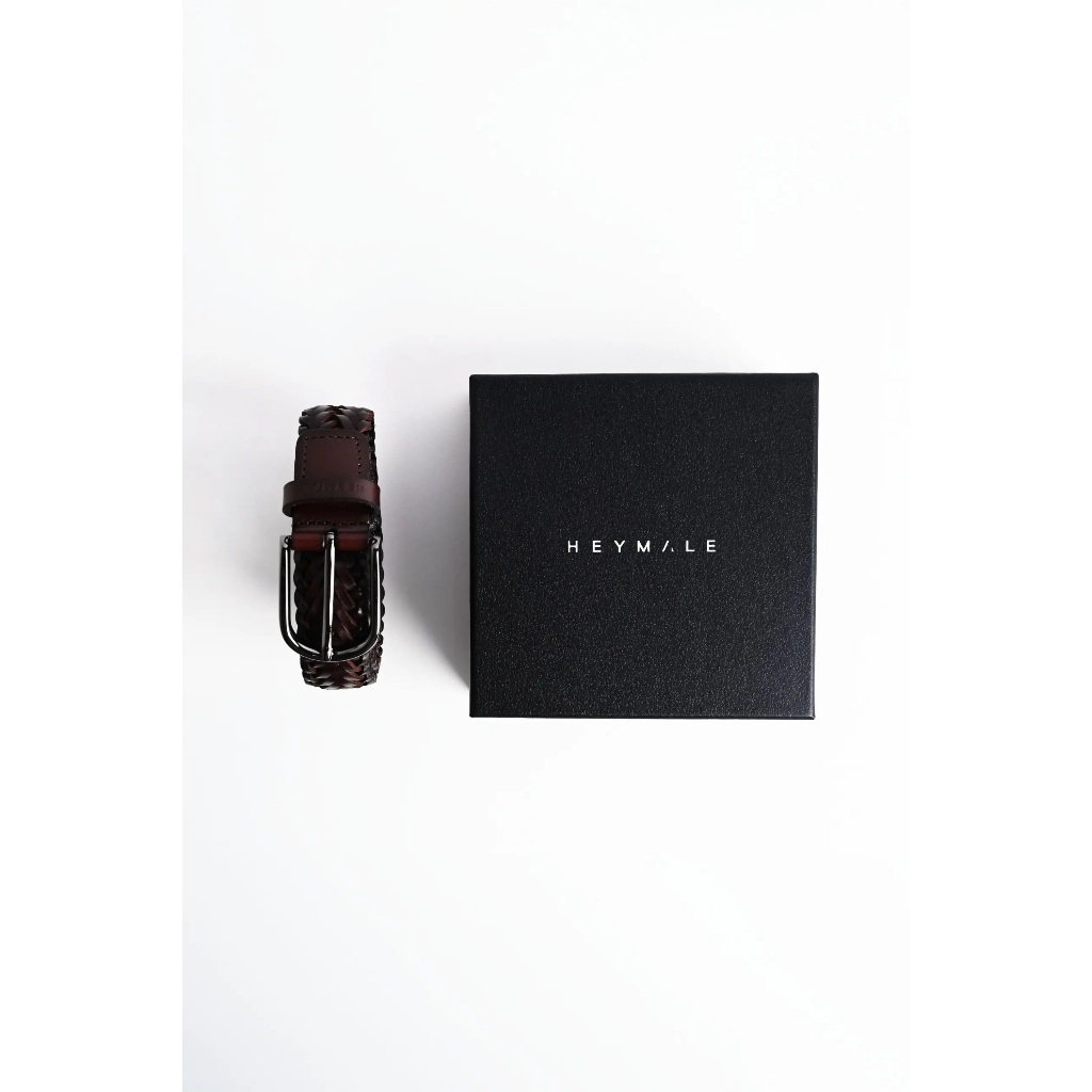 Heymale - Bragance Leather Belt - Dark Brown