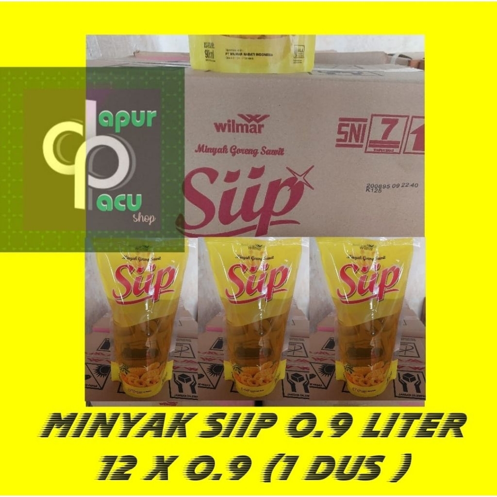 Minyak Goreng Siip 0.9 liter ( 1dus isi 12)
