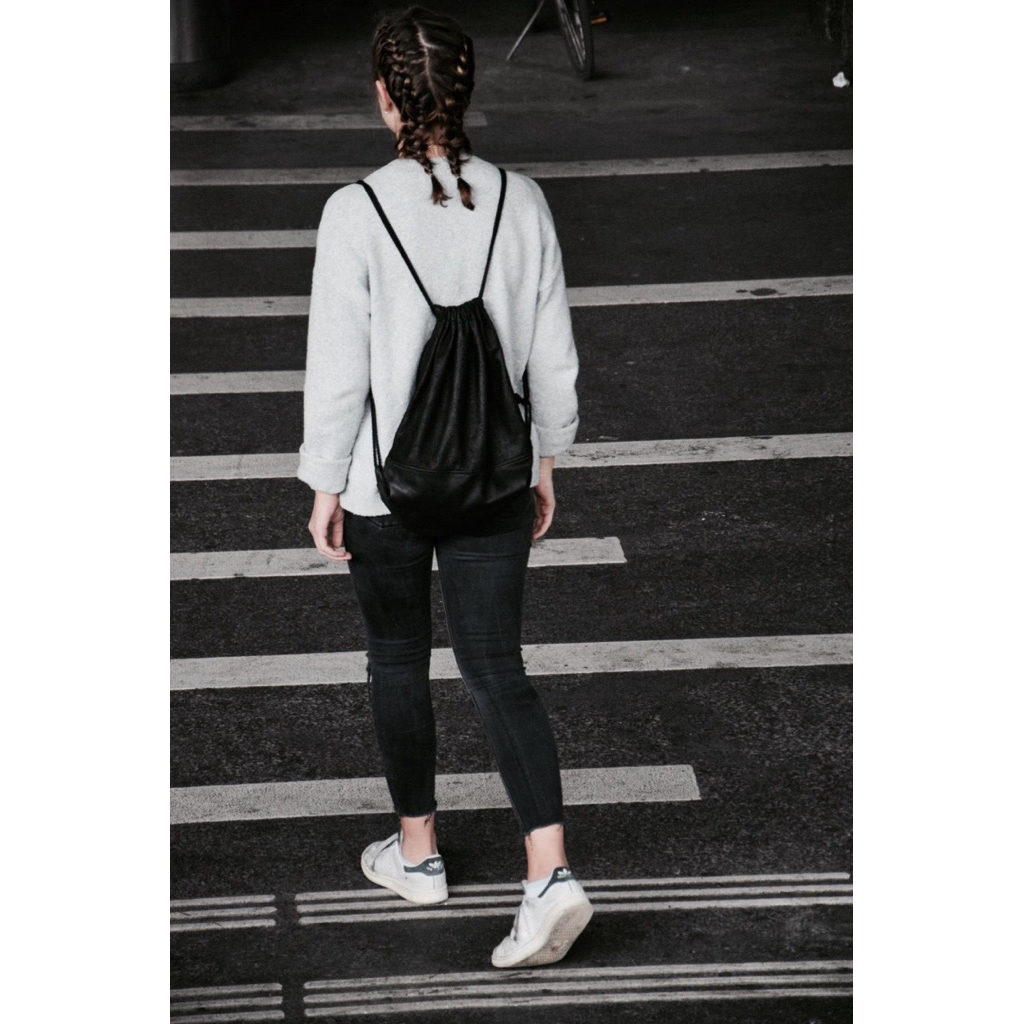 Tas Punggung Serut  Polos /Tas futsal tas sepatu olahraga/Tas travelling/Tas punggung Pria & wanita