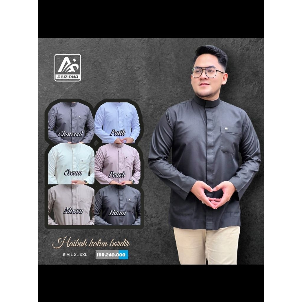 BAJU KOKO KATUN HAIBAH ABI ZIDNA TERBARU