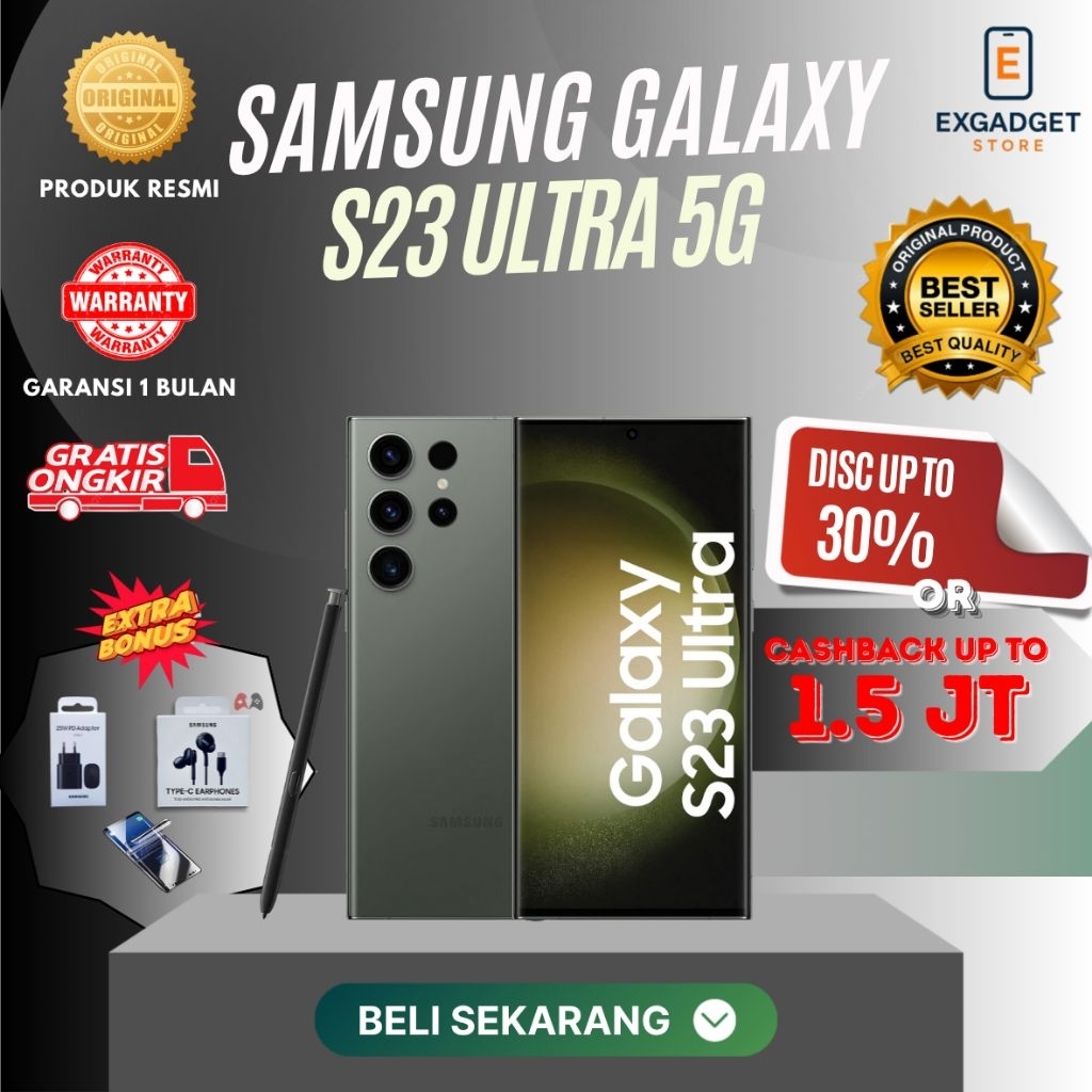 SAMSUNG S23 ULTRA 5G 12/256GB 12/512GB 12/1TB SECOND GARANSI RESMI