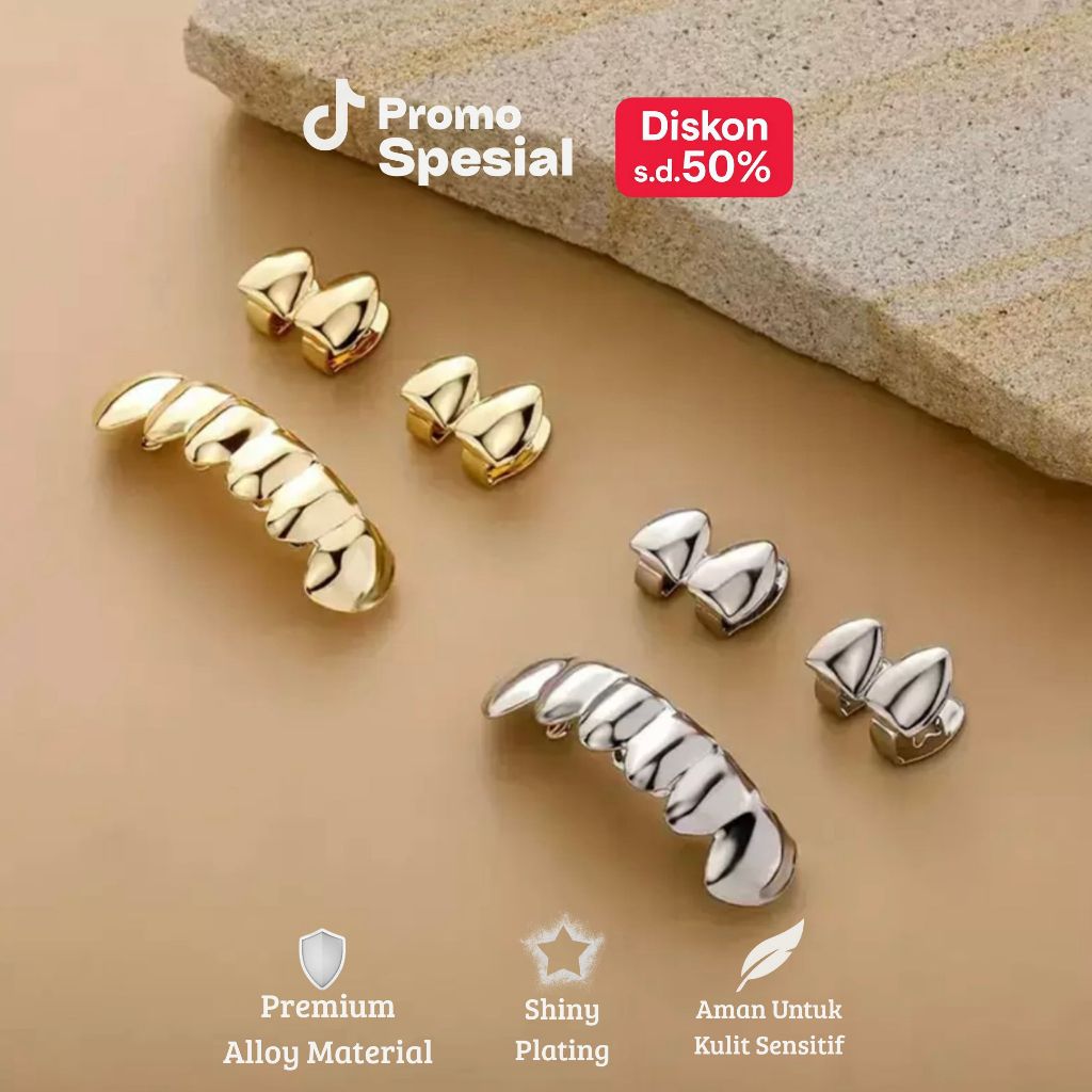 Grillz Gigi Pria Silver Premium Hip Hop Style