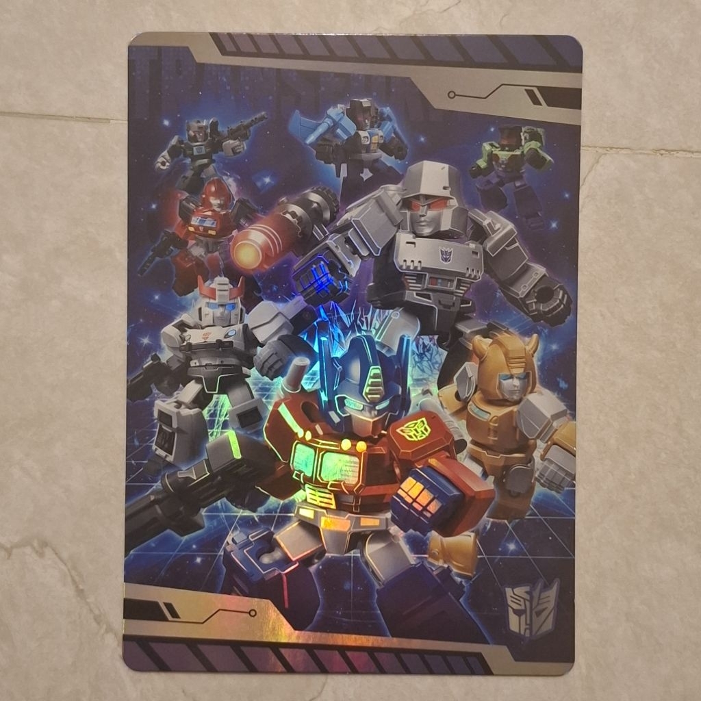 BLOKEES Devender Version Vol 1 Group Post Card, Collector Card, Megatron, Optimus Prime, Bumblebee