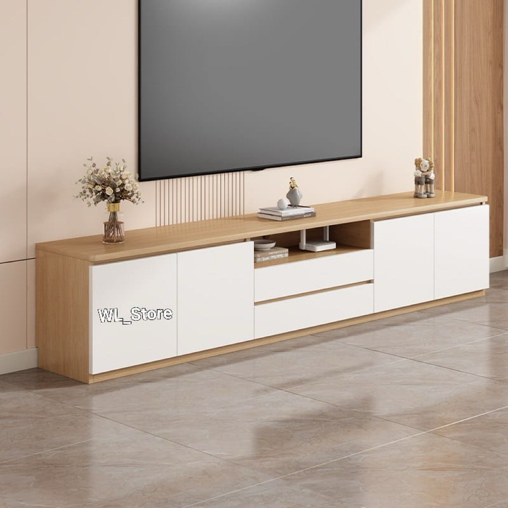 Meja TV Minimalis dengan Desain Modern dan Elegan meja tv kabinet lantai modern