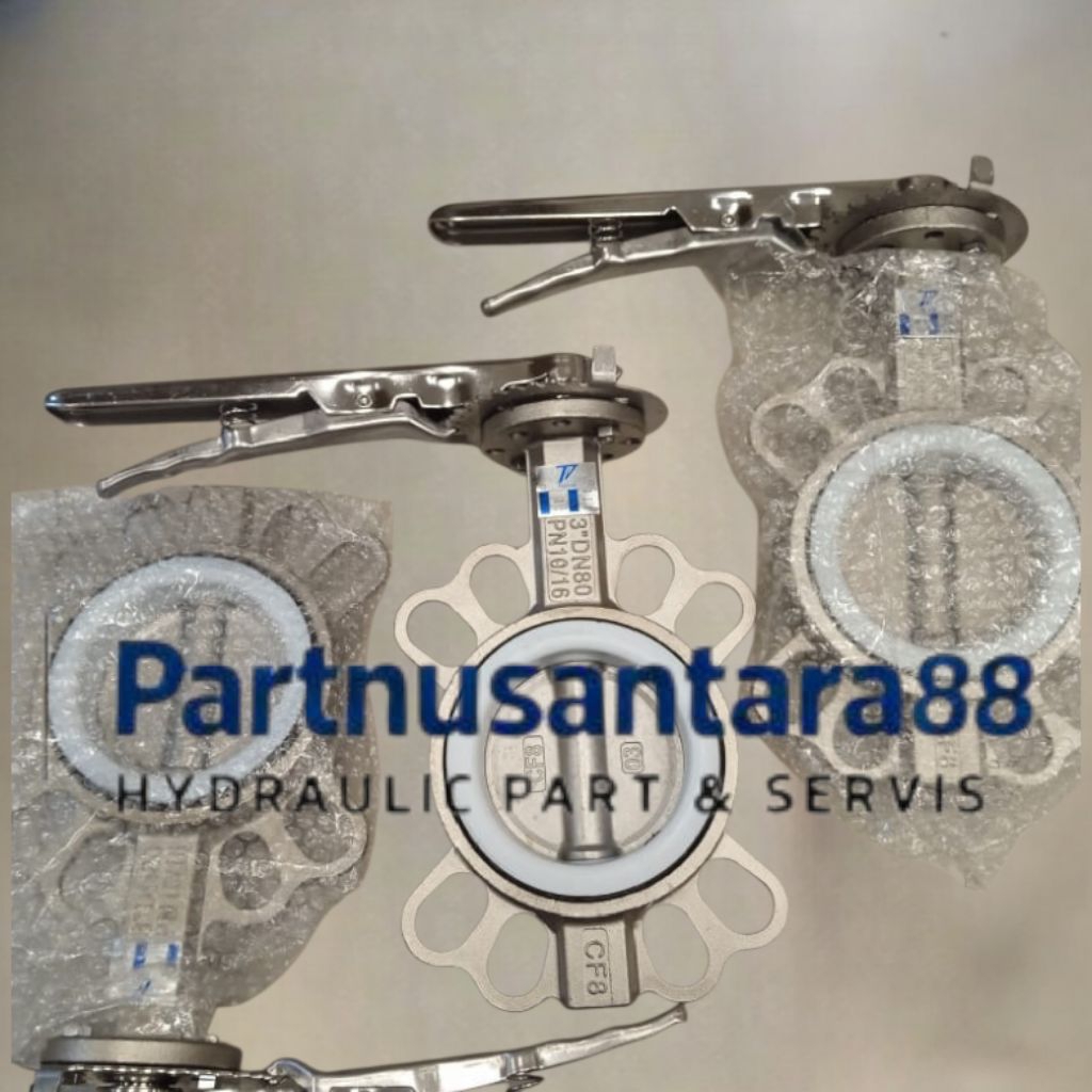 Butterfly valve 2 1/2" inch stainless 304 PN16