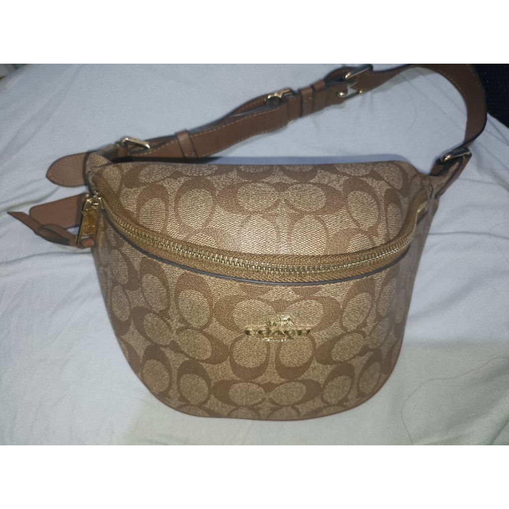 tas branded preloved authentic coach* waist bag