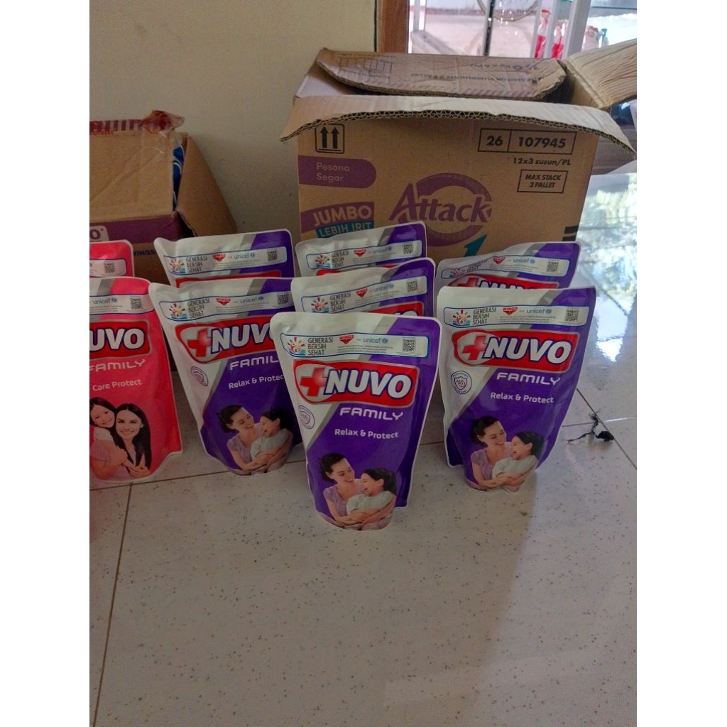 NUVO Sabun cair refil 400 ml