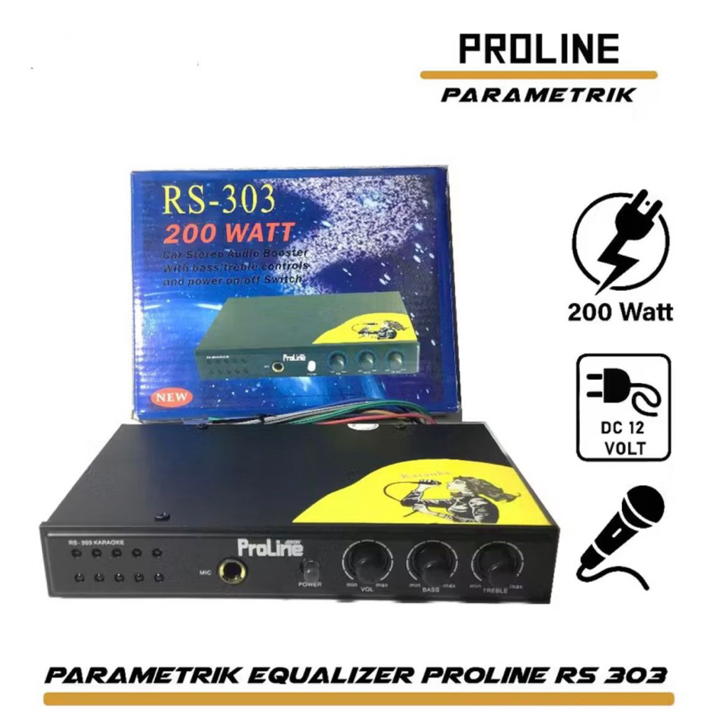 Proline audio equalizer ampli 12v