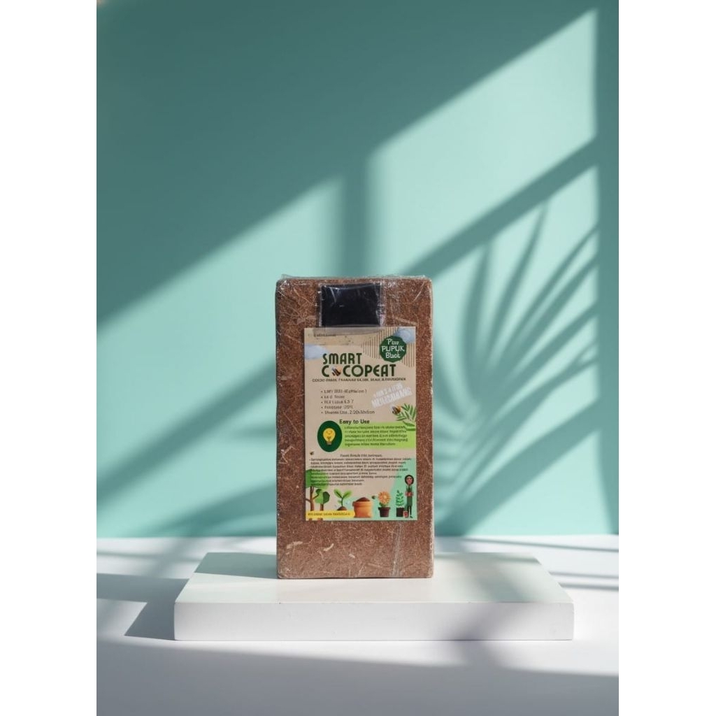 Smart Cocopeat Block 650gr Plus Pupuk Black Cocopeat Block Press