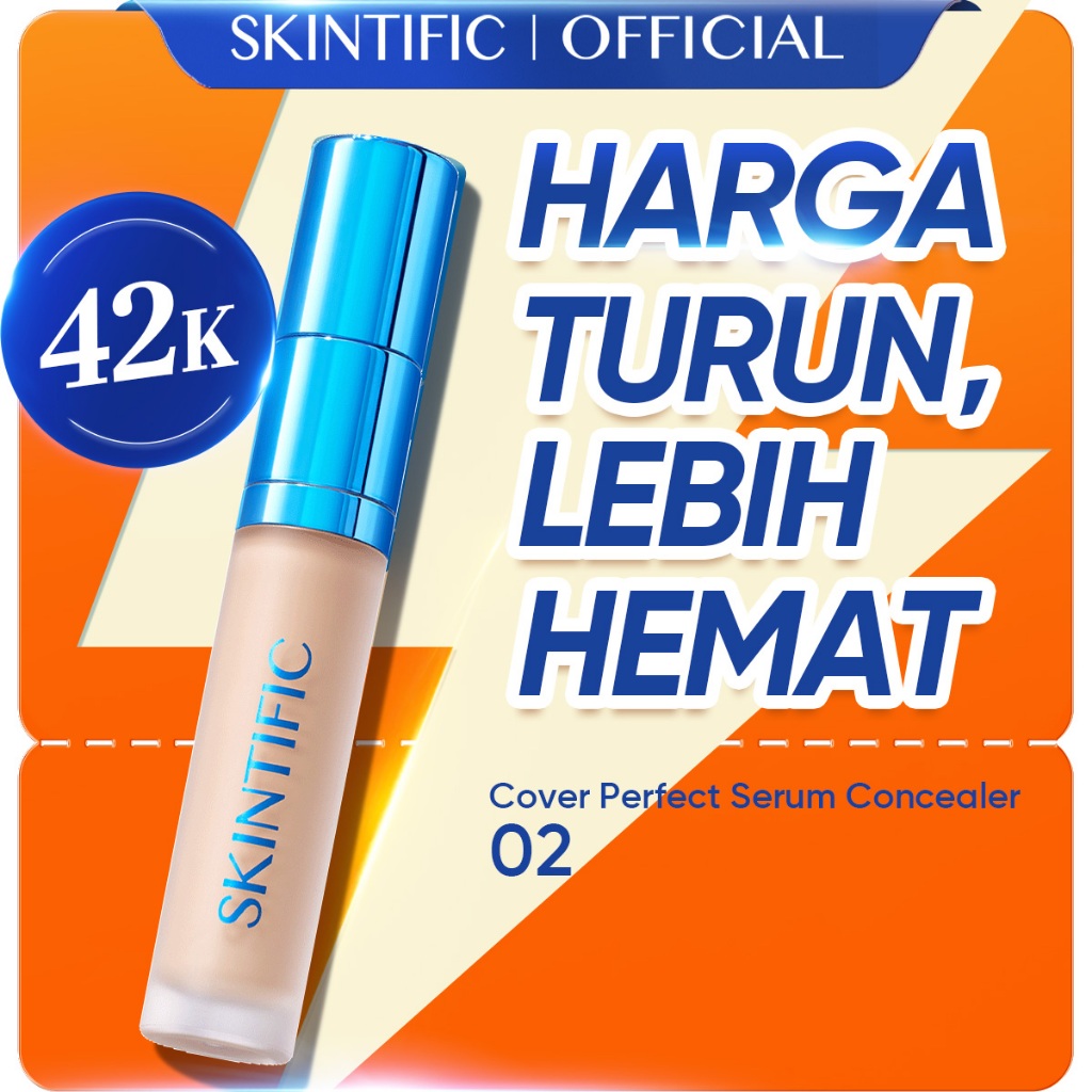 SKINTIFIC - Cover Perfect Serum Concealer 5ml | 2 IN 1 DIP TIP CONCEALER CONTOUR CONCEALER MAKE UP C
