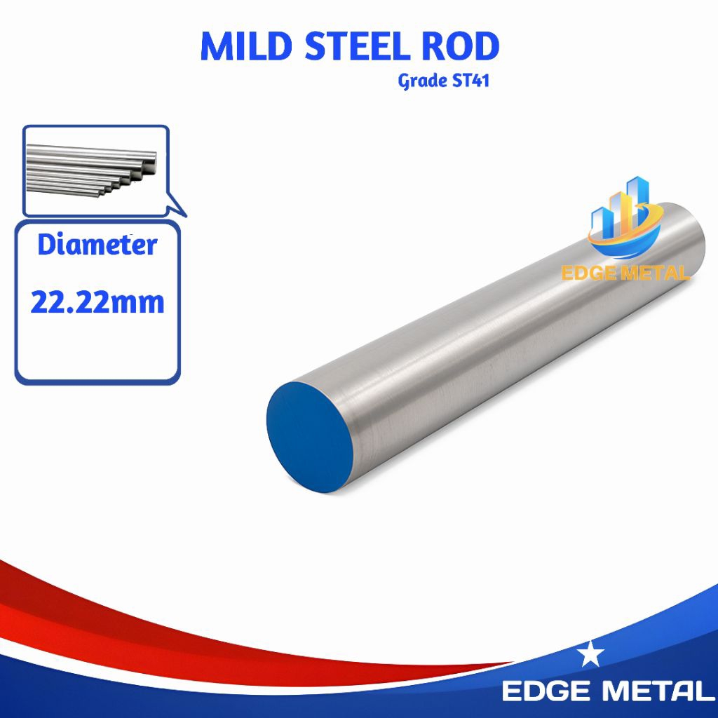 AS BESI ST41 DIA 22.22MM ( 7/8 INCH ) AS SS400 AISI 1018 PER 1CM