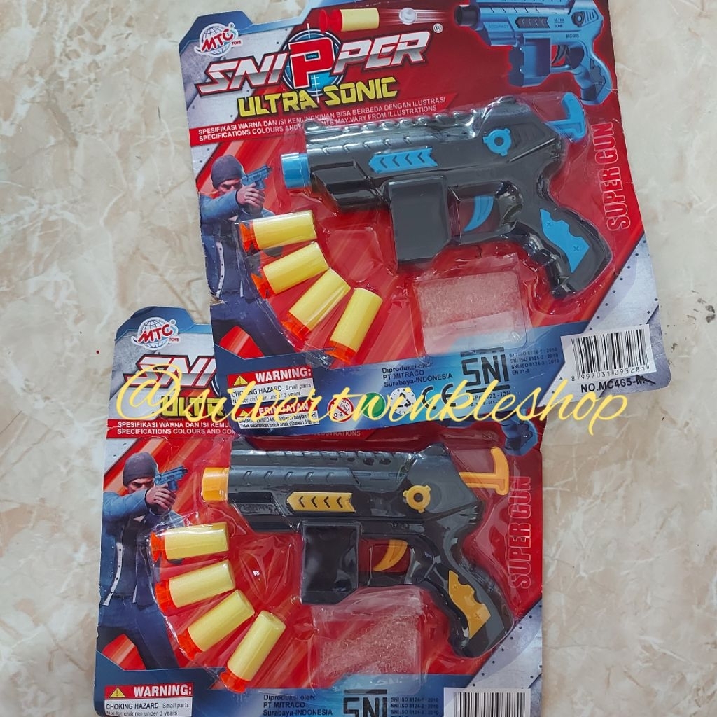 Mainan edukasi anak laki laki cowok pistol snipper ultrasonic pistolan waterbead waterbeads water be