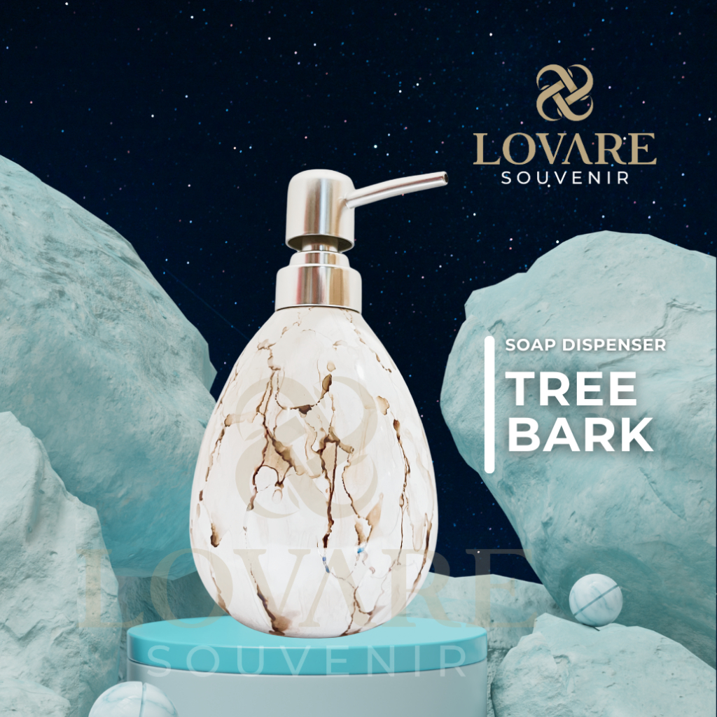 Tree Bark Soap Dispenser - Tempat Sabun Luxury | Souvenir pernikahan mewah