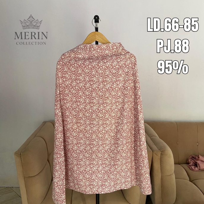 PRELOVED Rok Bunga Triset Bahan Oke Fashion Wanita