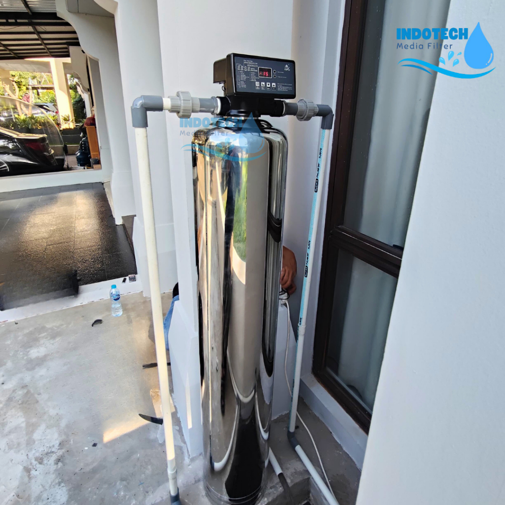 Filter Air Tabung Stainless Steel - Paket Filter Air Sumur Bor - Filter Air Keruh dan Berbau Besi