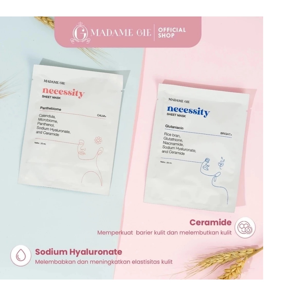 Masker Wajah Madame Gie Necessity Sheet Mask / Madame Gie Sheet Masker