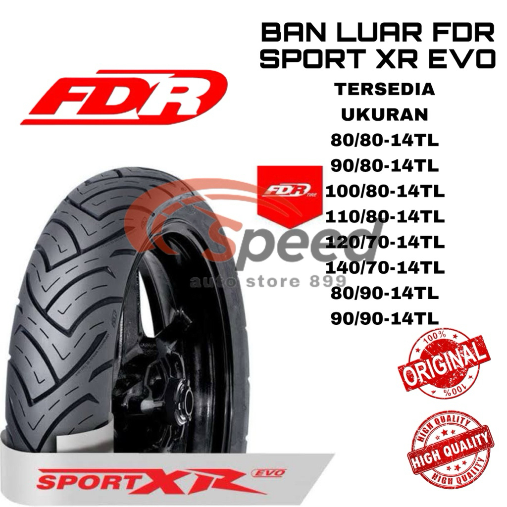 BAN LUAR FDR SPORT XR evo TUBELESS RING 14