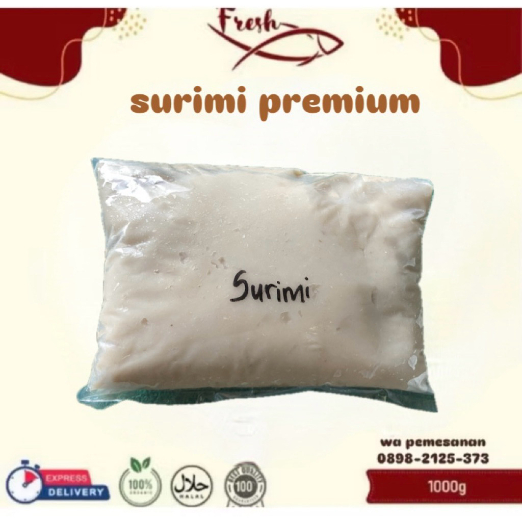 IKAN GILING  SURIMI PREMIUM 1 kg fresh dan putih