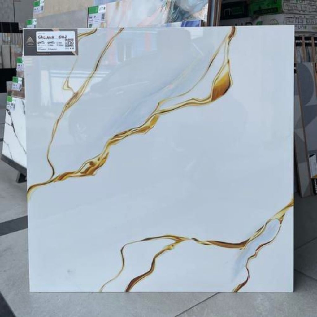 Granit Lantai 60x60 Arna Caliana Gold | Glazed Polished