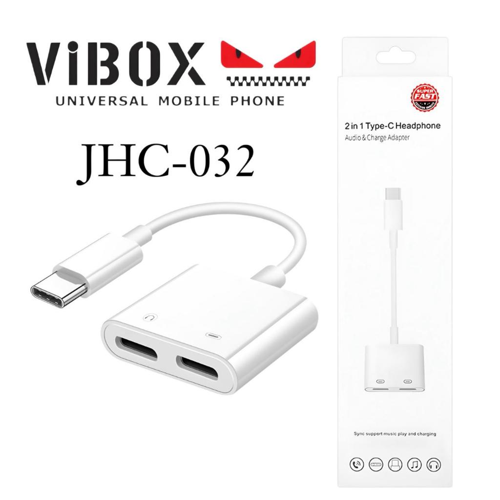 Kabel Splitter JHC-032 Type C To C Headset Digital Chip + Charging  Kompatibel Samsung & 17PM Series
