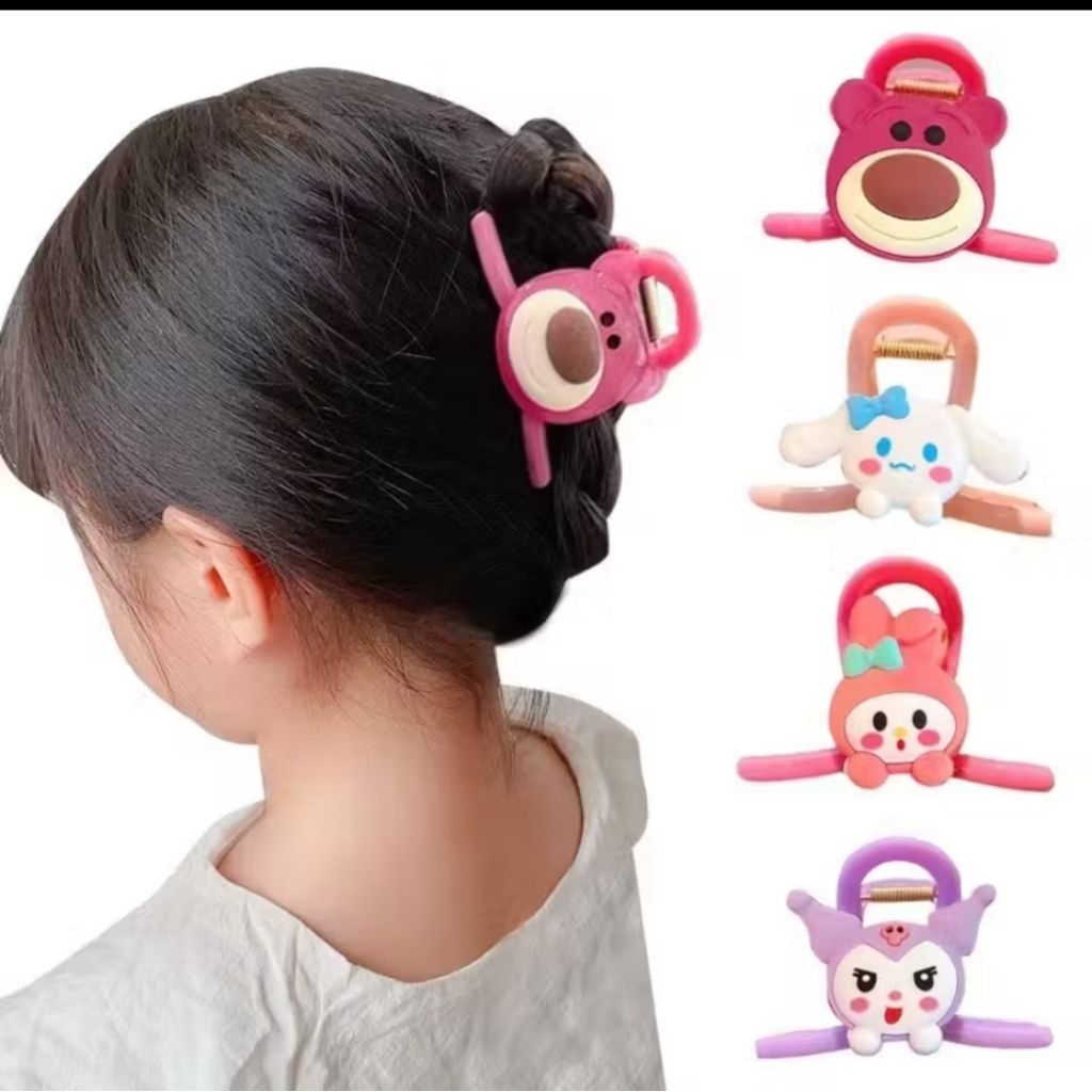 SS Jepit Rambut Anak Karakter Lucu Jedai Mini Sanrio & Friends