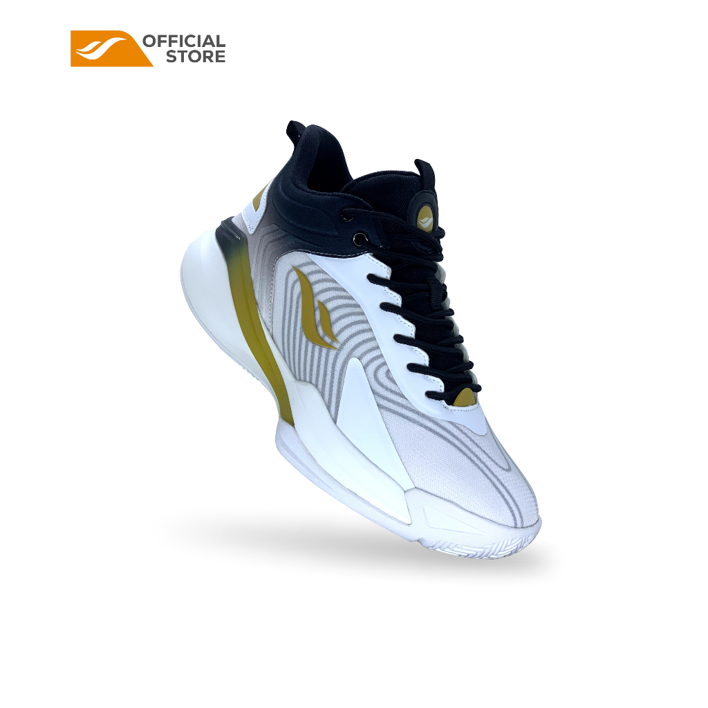 Promo Terbaru Desle O'Neal Putih Gold - Sepatu Basket Sport Pria Wanita Dewasa - Official Store