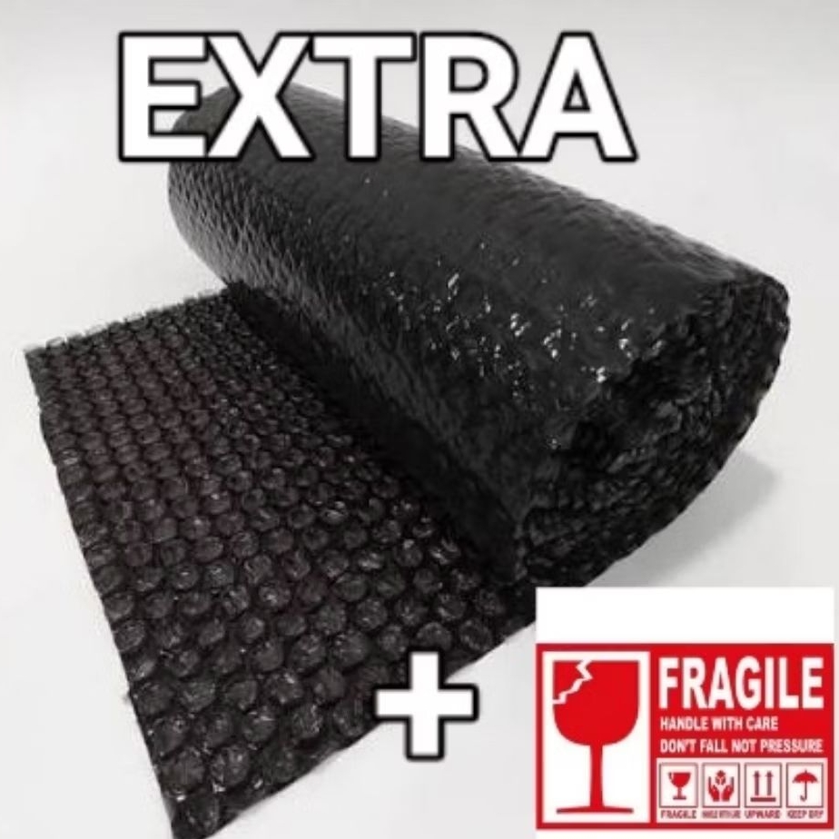 EXTRA BUBBLE WRAP + LAKBAN FRAGILE ( UNTUK TAMBAHAN PACKING PRODUK )