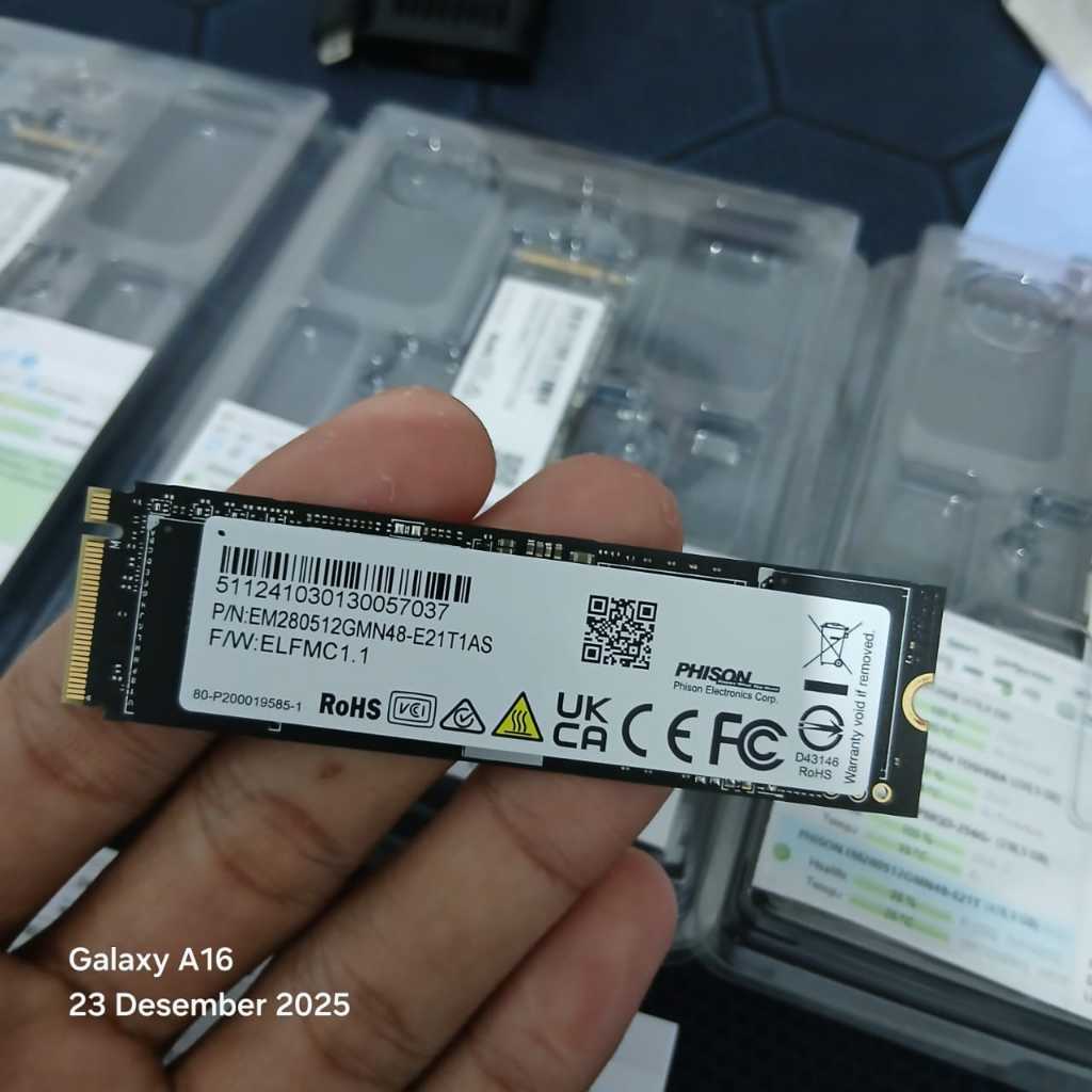 GEN 4 x4 PHISON SSD 512GB M.2 2280 NVMe
