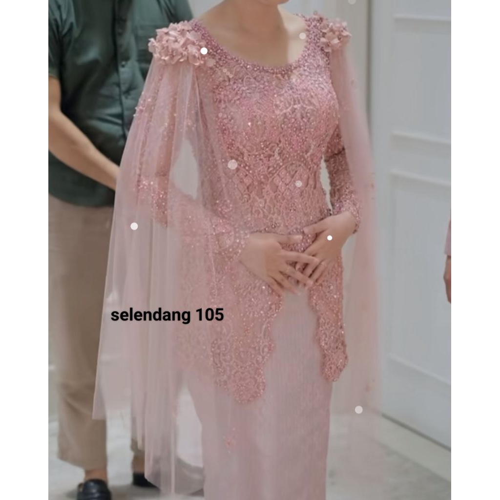 selendang 105 sayap kebaya sayap bahu kebya variasi kebaya hiasan kebaya bunga 3d