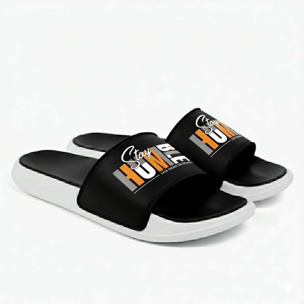 Sandal Slop Pria HUMBLE / Sandal Pria Distro Kekinian / Sandal Cowok Trendy