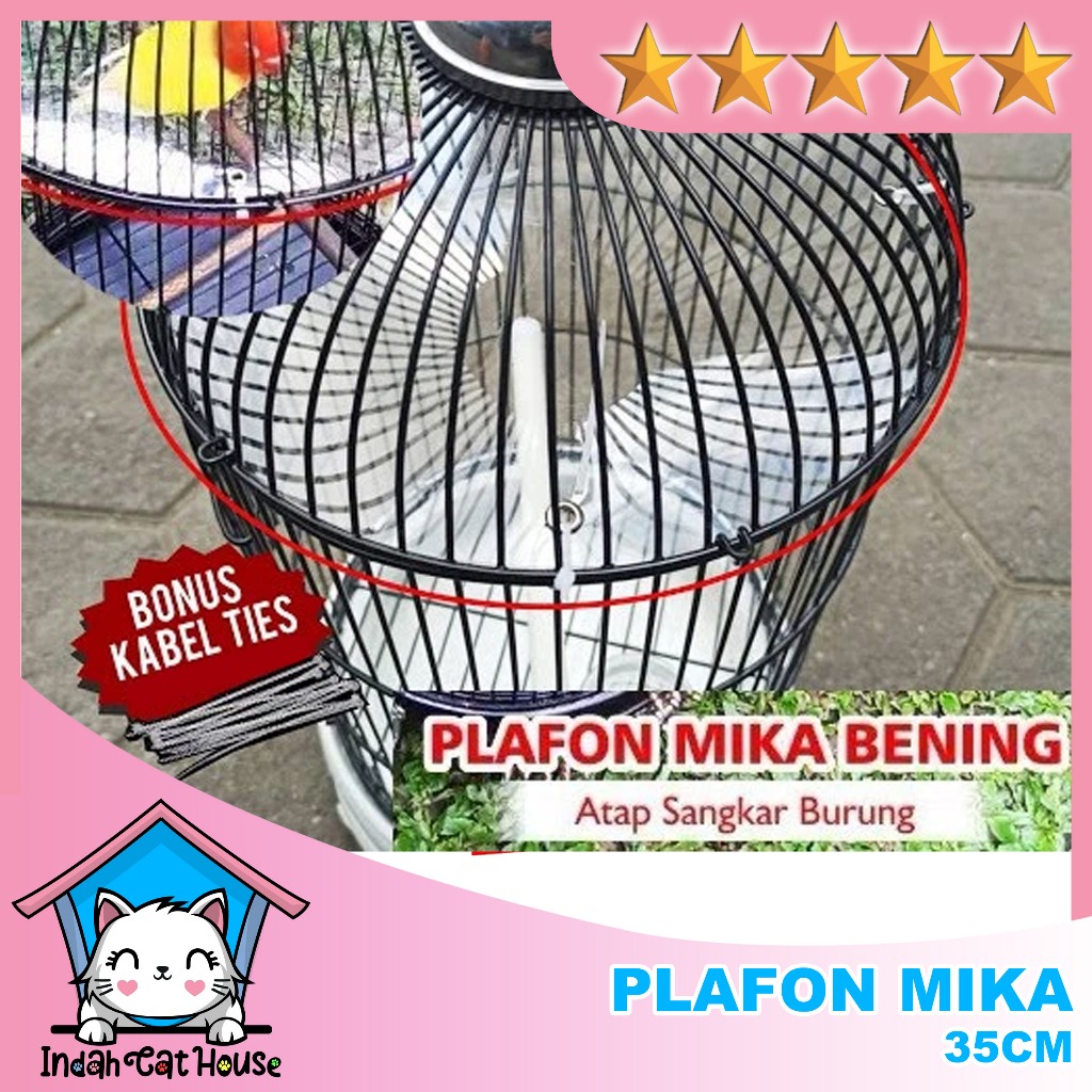 PLAFON ATAP MIKA SANGKAR KANDANG BURUNG LOVEBIRD JEBAKAN ATAP MIKA plafon sangkar burung lovebird pl
