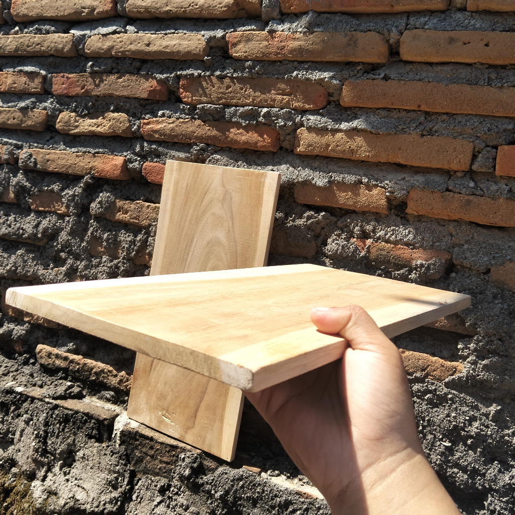 Papan Kayu Jati Custom Bahan Kontruksi Papan Kayu Jati Siap Pakai Tebal 1,5