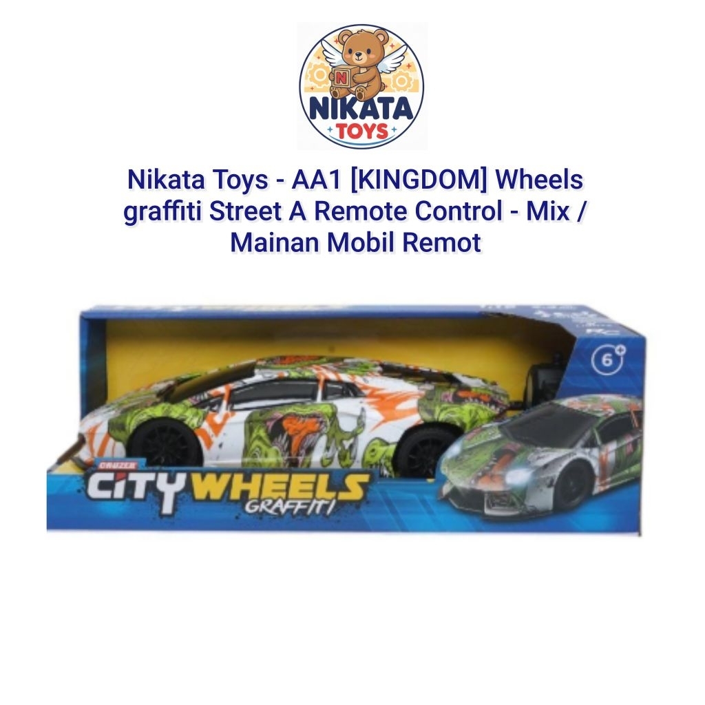Nikata Toys - AA1 [KINGDOM] Wheels graffiti Street A Remote Control - Mix /Mainan Mobil Remot