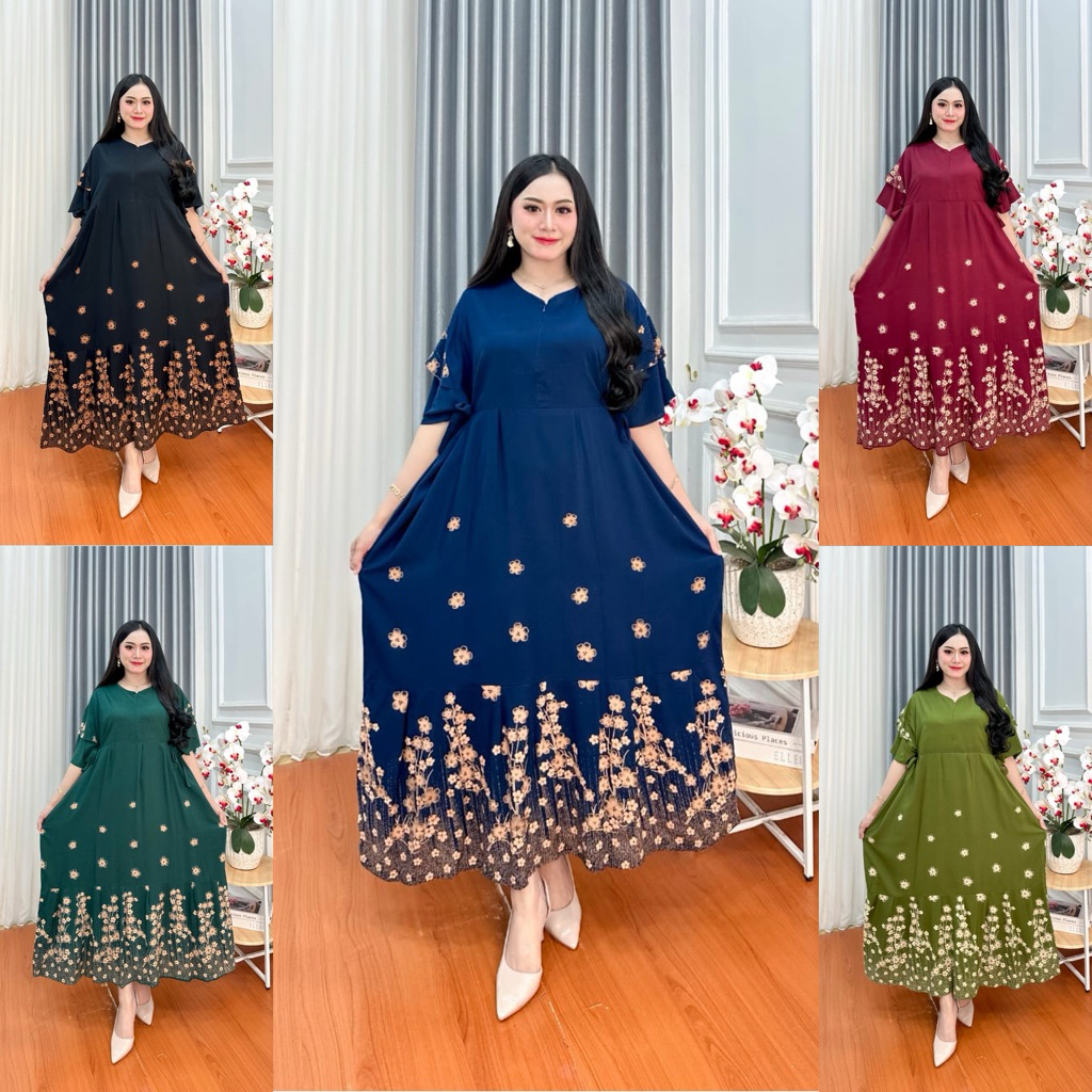 DRESS JUMBO BUNGA/DRESS JUMBO VIRAL/DRESS JUMBO KEKINIAN