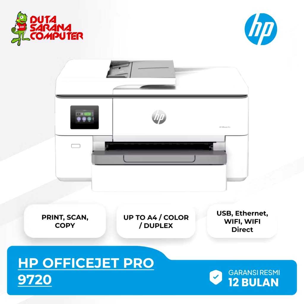 HP Officejet Pro 9720 Printer A3 Print Scan Copy ADF Wireless All in One
