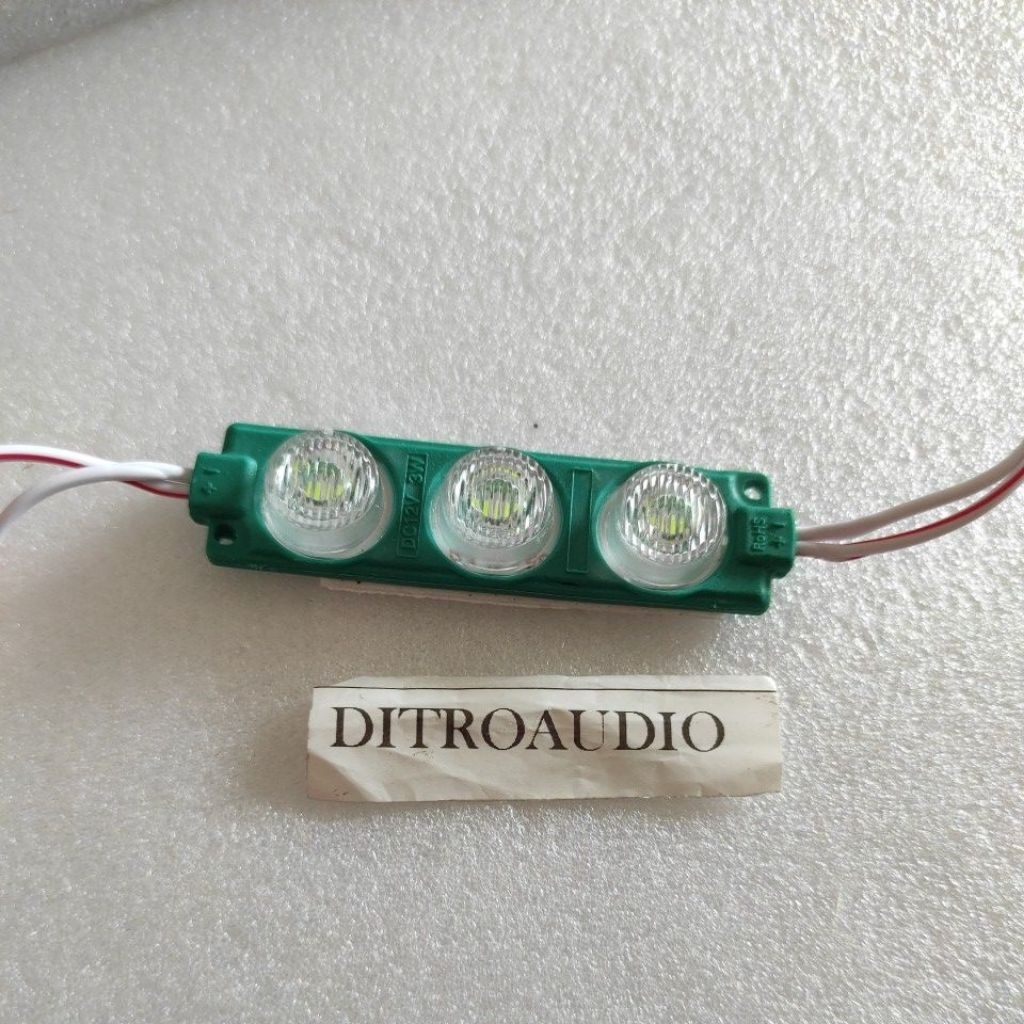 HIJAU PER  BIJI Lampu LED 3 mata Jumbo 3 watt 12V ( per biji)