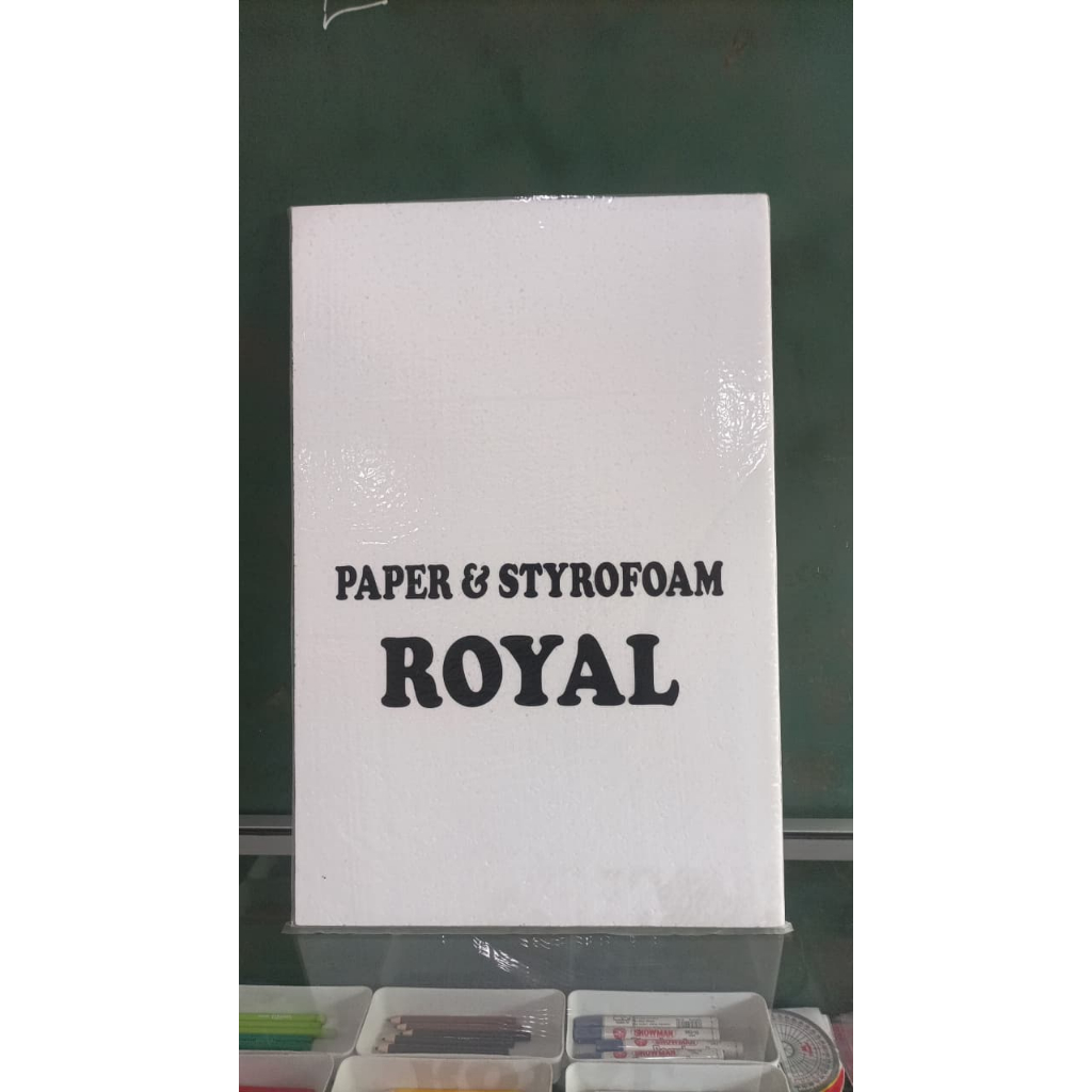 Styrofoam Lembaran Putih dan Warna-Warni