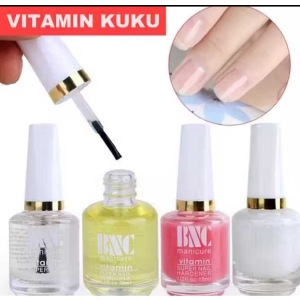 BNC Vitamin Kuku / Misscheering Nail Vitamin Oil / Cuticle Remover / Top Coat / Nail Hardener Missch