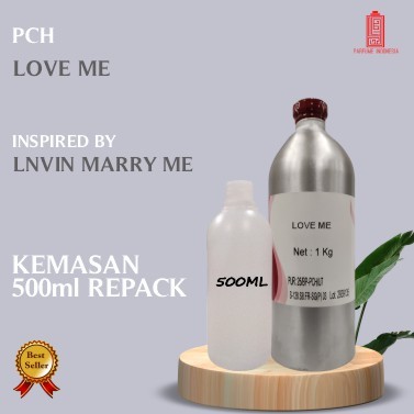 bibit parfum murni LOVE ME PCH 500ML