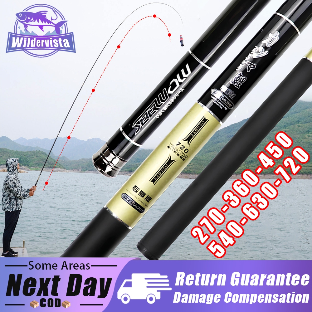 Wildervista 4H28 Joran Pancing Tegek Lentur Panjang Ukuran 270-720 Panjang Kualitas Tinggi Super Rin