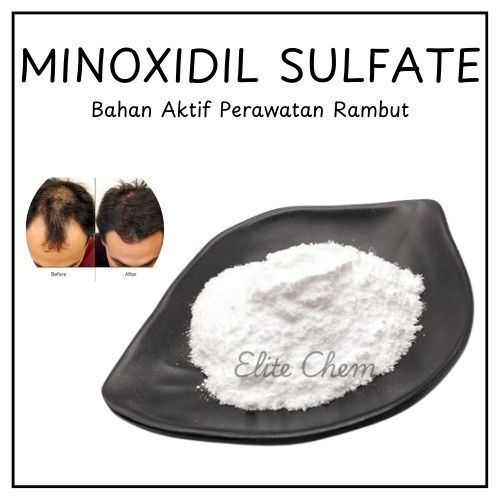 Cosmetic Grade Minoxidil Sulfate Powder 15gr Waterbase / Bahan Aktif Penumbuh Rambut Shampoo Hair To