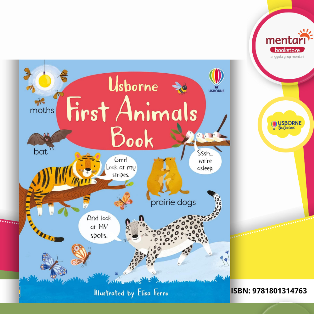 Mentari Bookstore - Walker Usborne First Animals Book