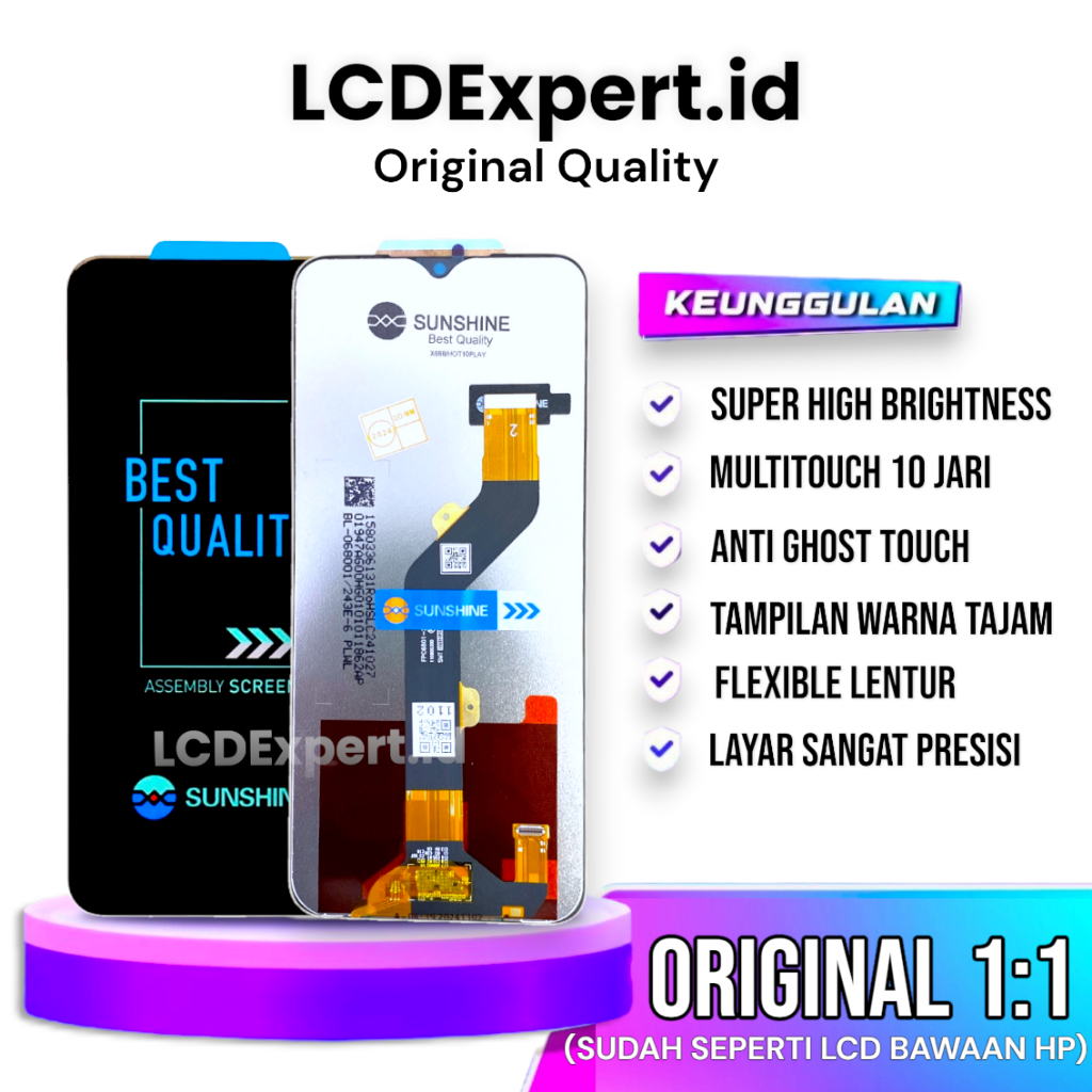 LCD INFINIX X688 (INFINIX HOT 10 PLAY / HOT 11 PLAY) ORIGINAL POZI / MEETOO / AIMPRO / MGKU / WINFOC