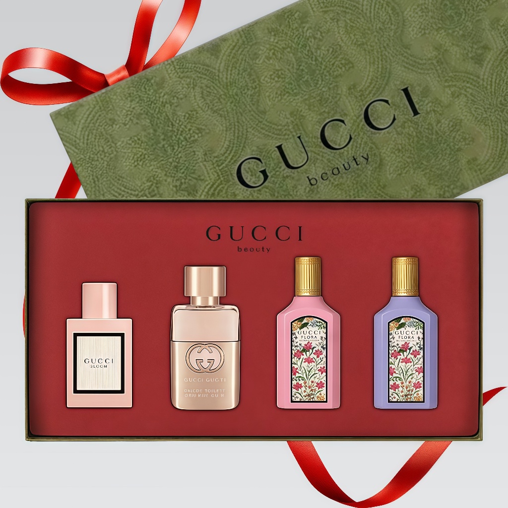 Gucci Roll On Perfum 7.4ml / Gucci Perfume set 4*5ml / Flora Gorgeous Jasmine EDP / Gucci Gulty Pour