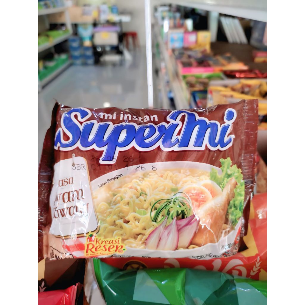 Supermi Mi Instan Rasa Ayam Bawang | 1 Pcs