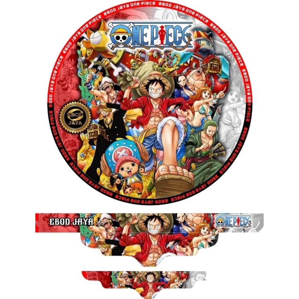 sticker decal sangkar burung murai NO2 motip onpiece