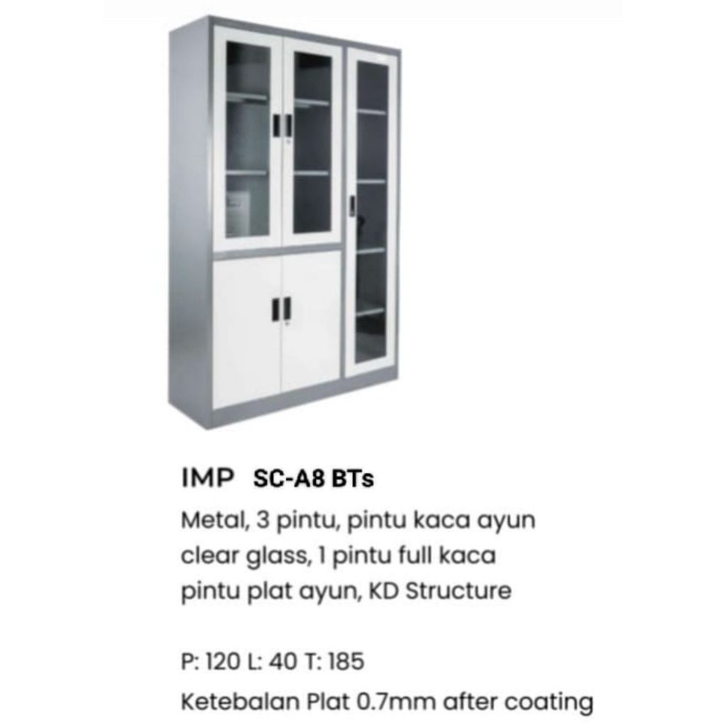 Lemari Besi Arsip Serbaguna IMP SC-A8 BTs