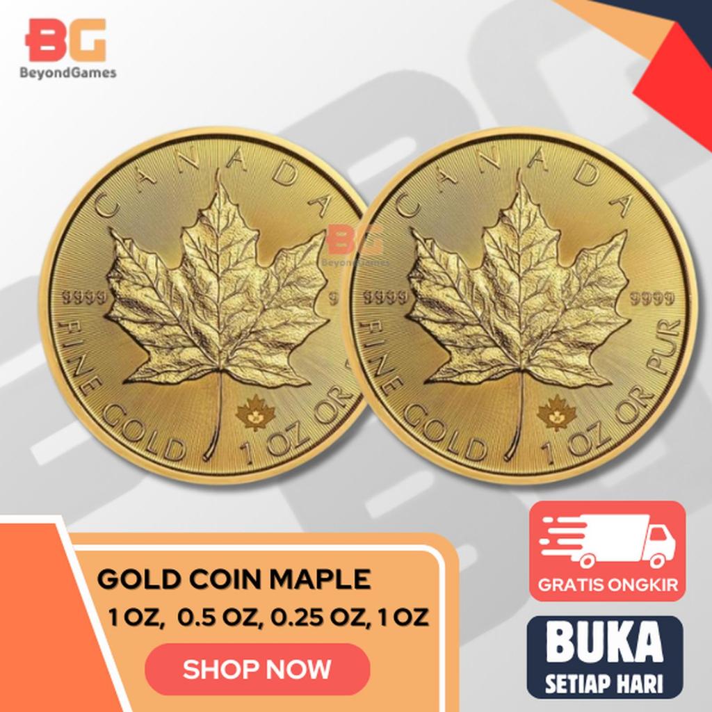 GOLD COIN CANADIAN MAPLE 0.1Oz 0.25Oz 0.5Oz | KOIN EMAS CANADA MAPLE