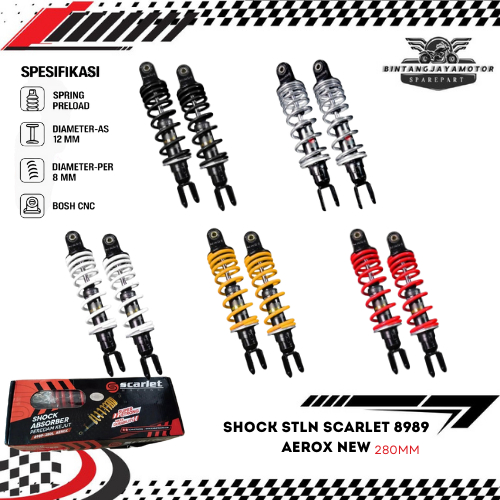 Shockbreaker STLN 8989 Aerox New 280mm "Original Scarlet"